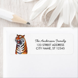 Tiger Christmas Return Address