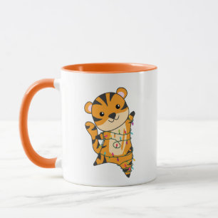 Tiger Christmas Snow Winter Animals Tiger Mug