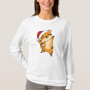 Tiger Christmas Snow Winter Animals Tiger T-Shirt