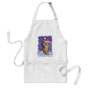 Tiger Christmas Standard Apron