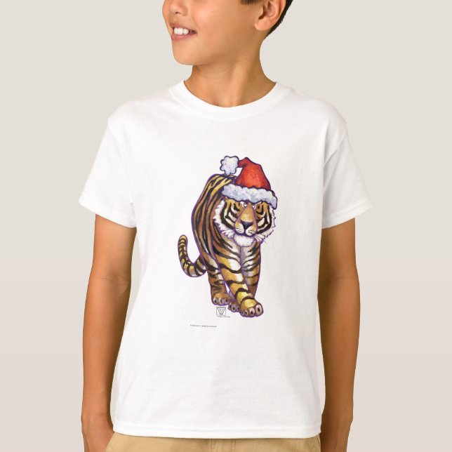 Tiger Christmas T-Shirt (Front)