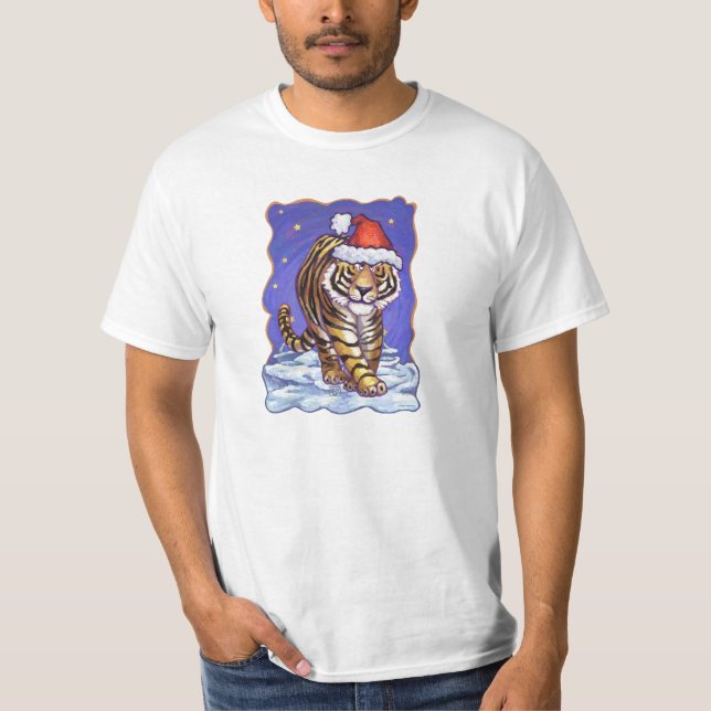 Tiger Christmas T-Shirt (Front)