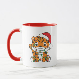 Tiger Christmas Winter Animals Holiday Tigers Mug