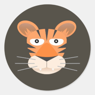 Tiger Classic Round Sticker