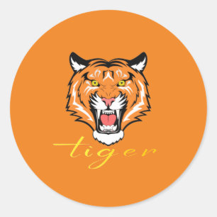 Tiger Classic Round Sticker