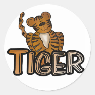TIGER CLASSIC ROUND STICKER