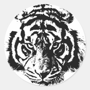 Tiger Classic Round Sticker