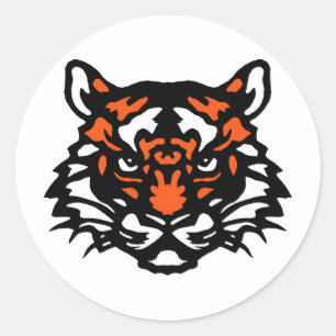 Tiger Classic Round Sticker