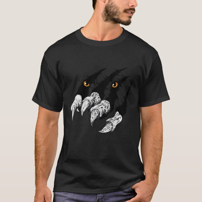 Tiger claw scratches design T-Shirt (Front)