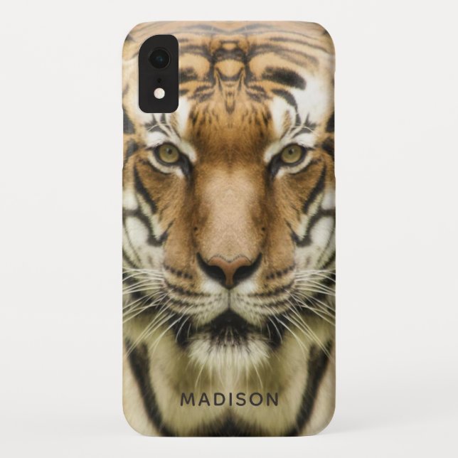Tiger Close-Up custom name phone cases (Back)