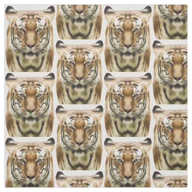 Tiger Close-Up fabric (Swatch)
