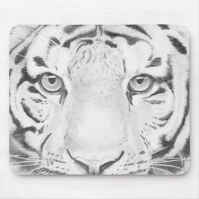 Tiger Closeup Artwork Mouse Mat (Front)