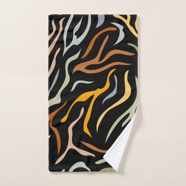 Tiger Colour Pattern animal  Hand Towel (Hand Towel)