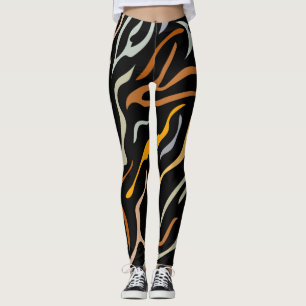 Tiger Colour Pattern animal Leggings