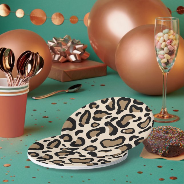 Tiger Colour Pattern Animal Lovers            Paper Plate (Multi)