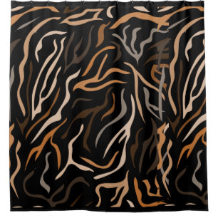 Tiger Colour Pattern Animal    Shower Curtain