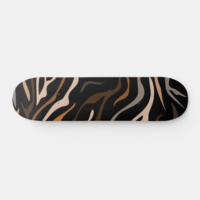  Tiger Colour Pattern Animal    Skateboard (Horz)