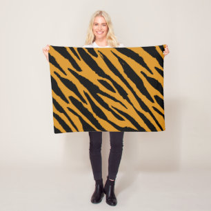 Tiger Colour Pattern Animals Lover Fleece Blanket