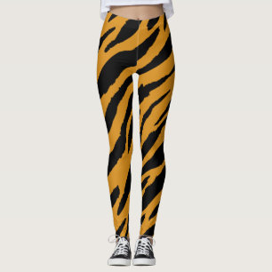 Tiger Colour Pattern Animals Lover  Leggings