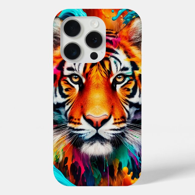 Tiger coloured Case-Mate iPhone case (Back)