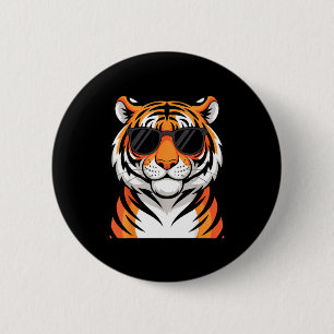 Tiger Costume For Men Women Boys Zoo Tiger Print T 6 Cm Round Badge