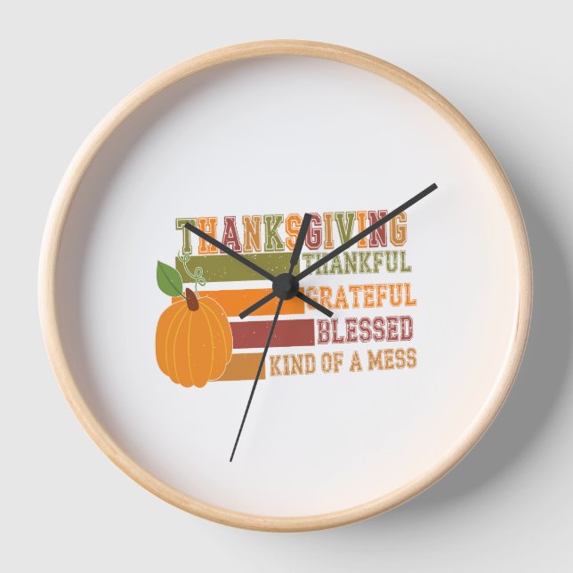 Tiger Country Pumpkin Clock (Front)