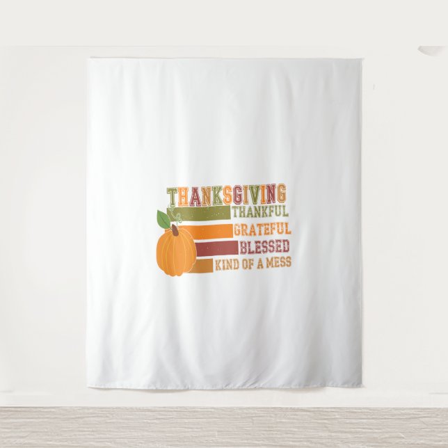 Tiger Country Pumpkin Tapestry (Front)