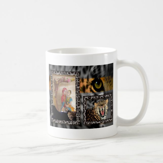 Tiger & Couple Art Print Coffee Mug (Right)