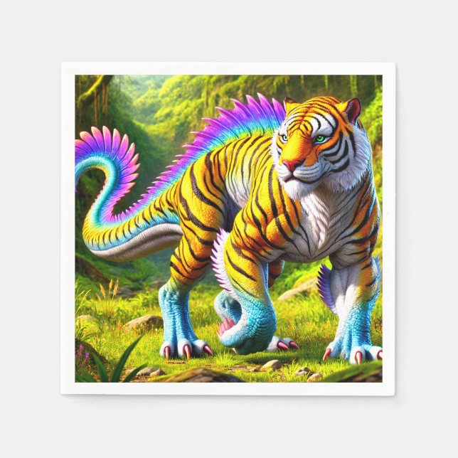Tiger Creature Napkin (Front)