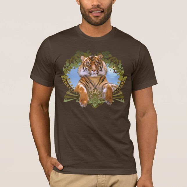 Tiger Crest Endangered Species T-Shirt (Front)