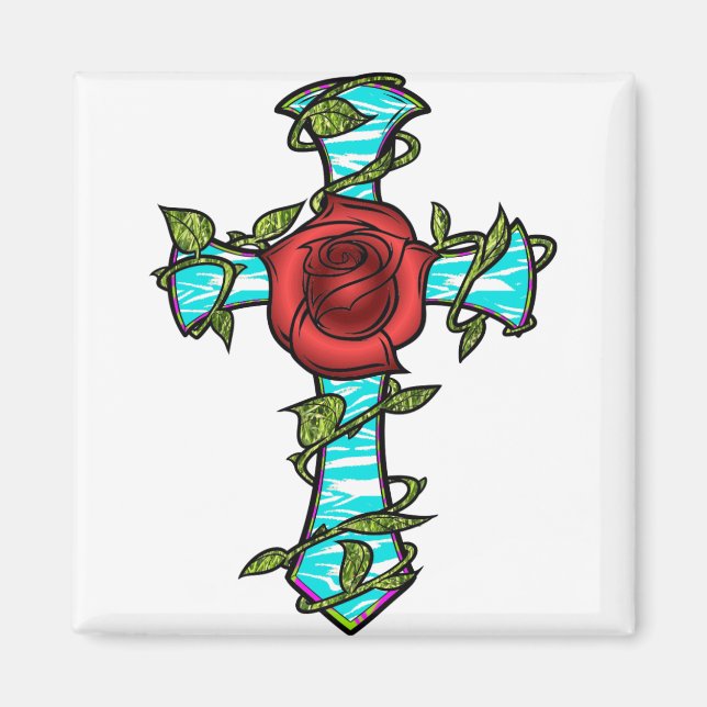 Tiger Cross Magnet (Front)