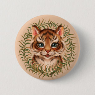 Tiger cub 6 cm round badge