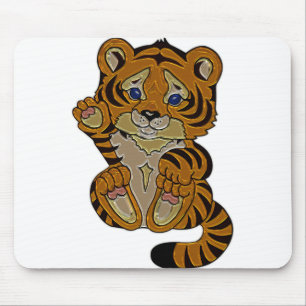 Tiger cub mouse mat