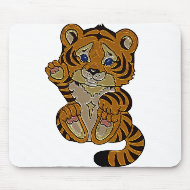 Tiger cub mouse mat (Front)