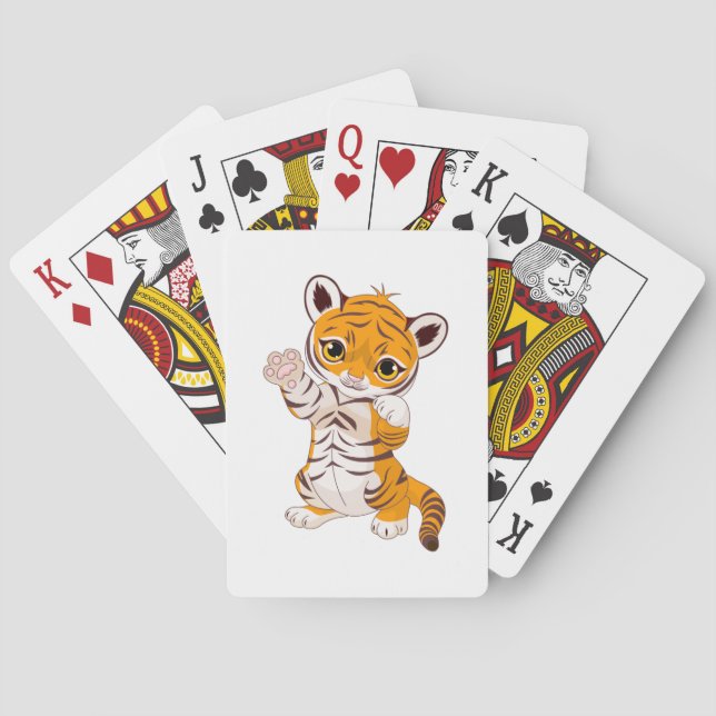 tiger cub playing cards (Back)