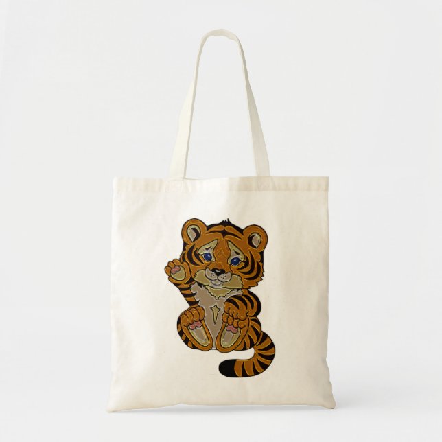 Tiger cub tote bag (Front)