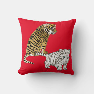 Tiger cubs are good friends cushion