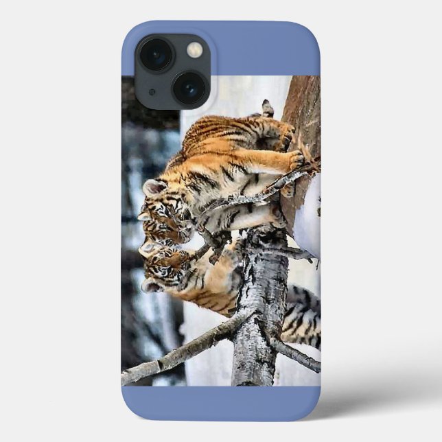Tiger Cubs At Play Case-Mate iPhone Case (Back)