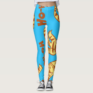 Tiger Cubs Cartoon: Funny Seamless. Leggings