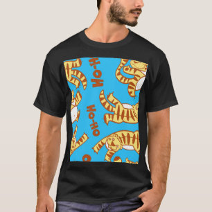 Tiger Cubs Cartoon: Funny Seamless. T-Shirt