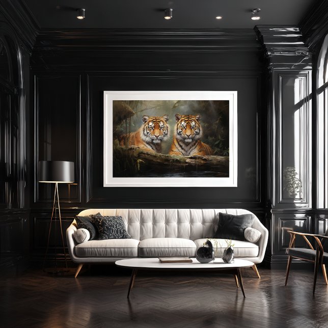 Tiger Cubs Portrait Poster (Creator Uploaded)