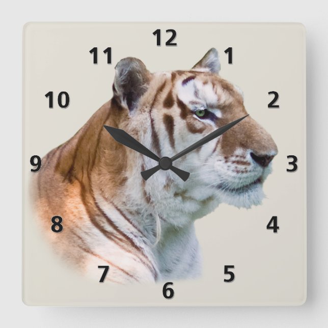 Tiger Customisable Clock (Front)