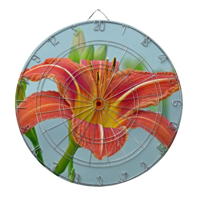 Tiger Daylily Dartboard (Front)