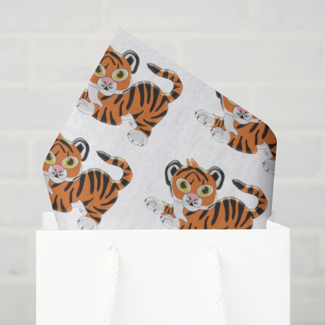 Tiger Design Tissue Paper (Gift Bag)