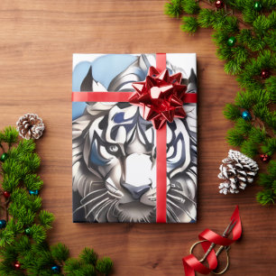 Tiger design wrapping paper