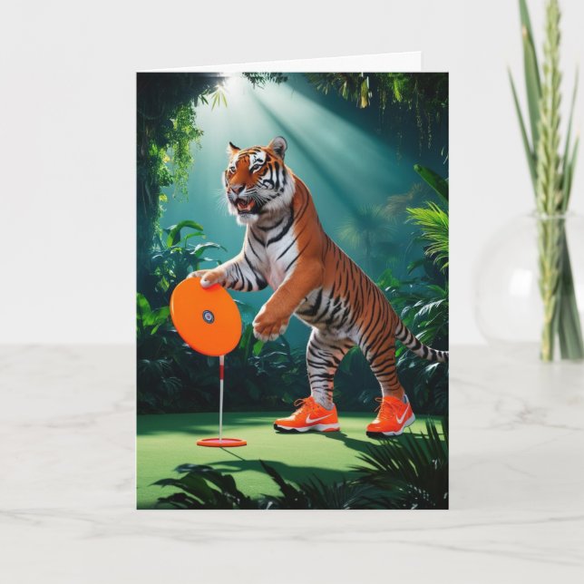Tiger Disc Golfer Card (Front)