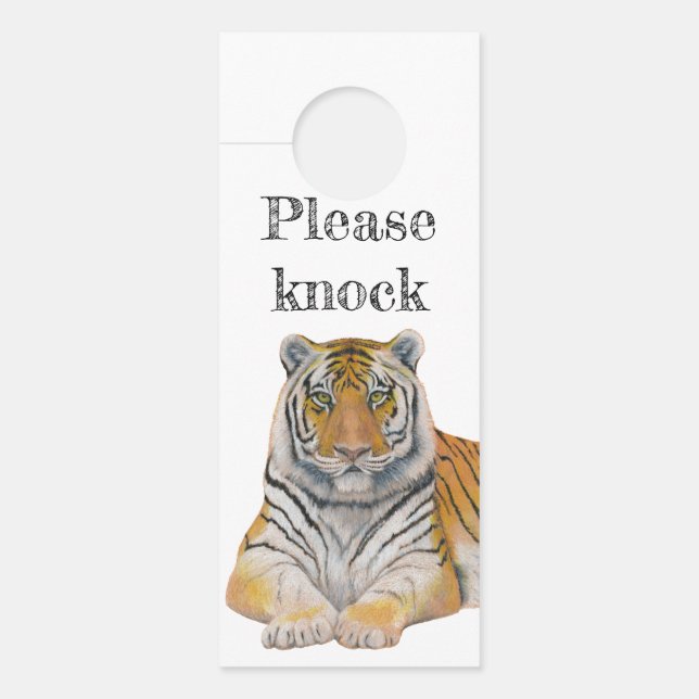 Tiger Door Hanger (Front)