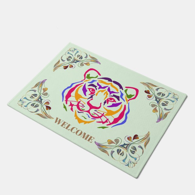 Tiger Doormat (Angled)