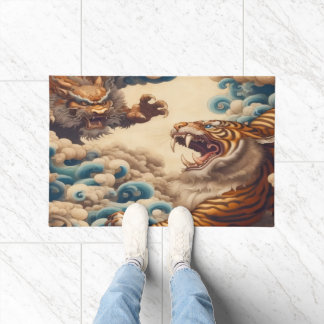 Tiger Dragon Door Mat