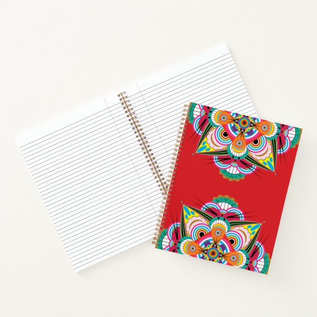 Tiger Dragon Mandala Notebook 8.5x11 (Inside)